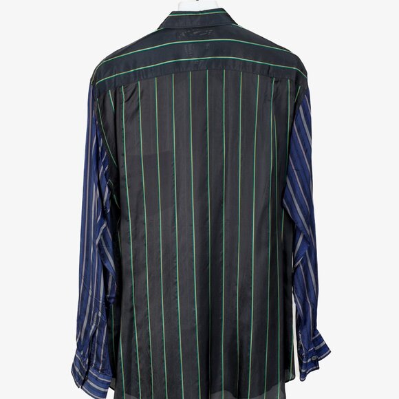 Comme des Garçons Shirt Black Multi-Colour Stripe Button Up - Picture 3 of 12